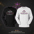 KJD Signature Long Sleeve Tees with faith-based graphic designs